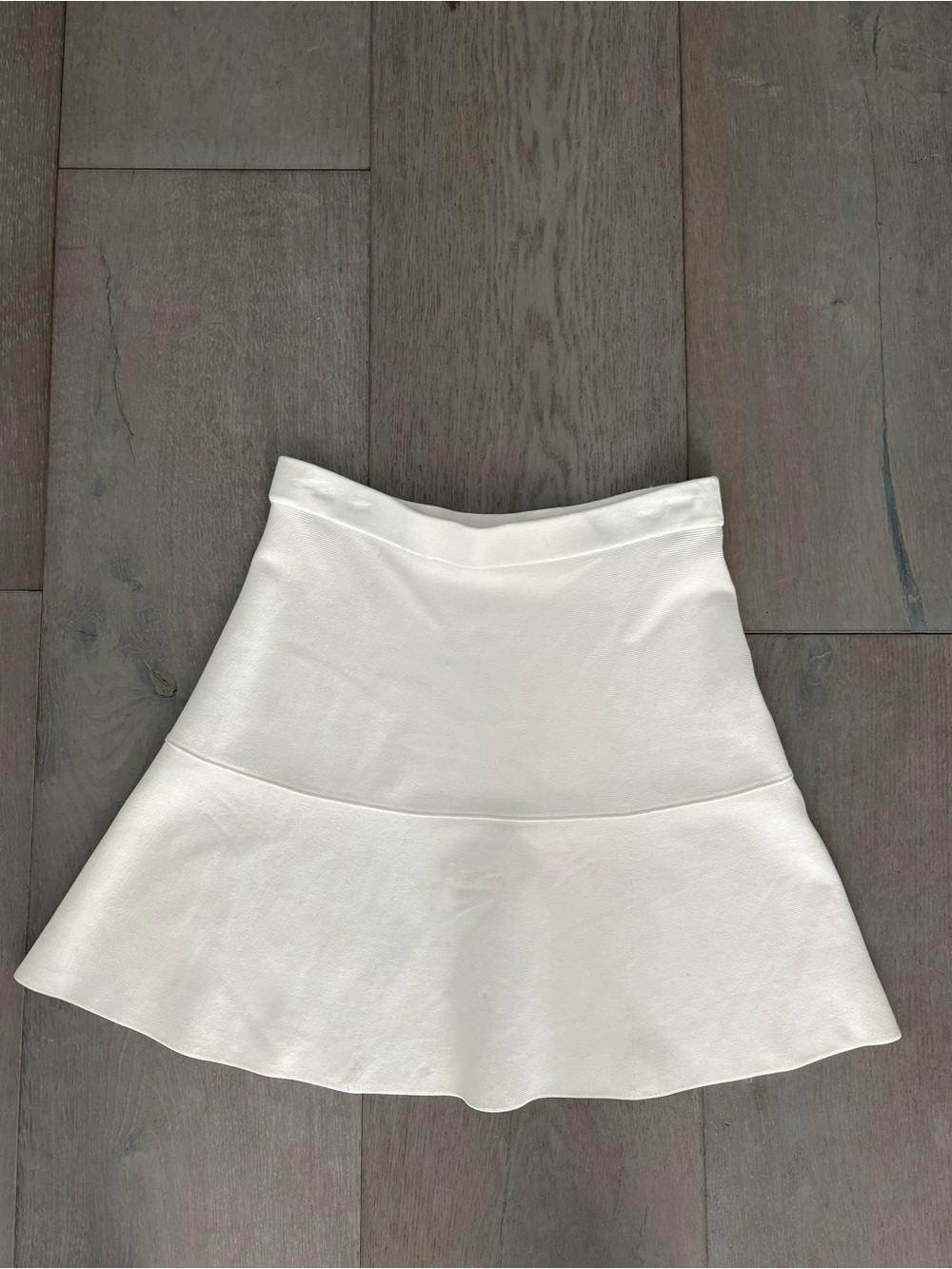Zara mini cream knit skirt